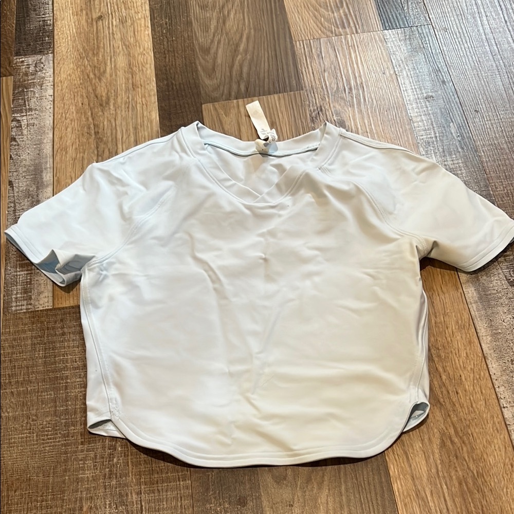 Lululemon Athletica White Boxy Short Sleeve T-Shirt